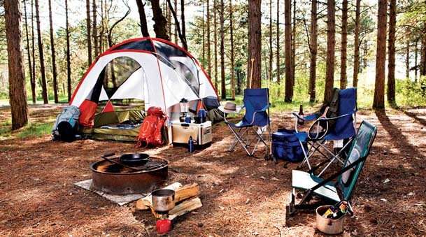 Book camping gear for safari